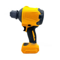 Lithium battery powered handheld air duster and snow blower with bare metal head