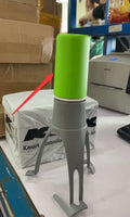 Green automatic cooking mixer device for stirring sauces and soups in pot