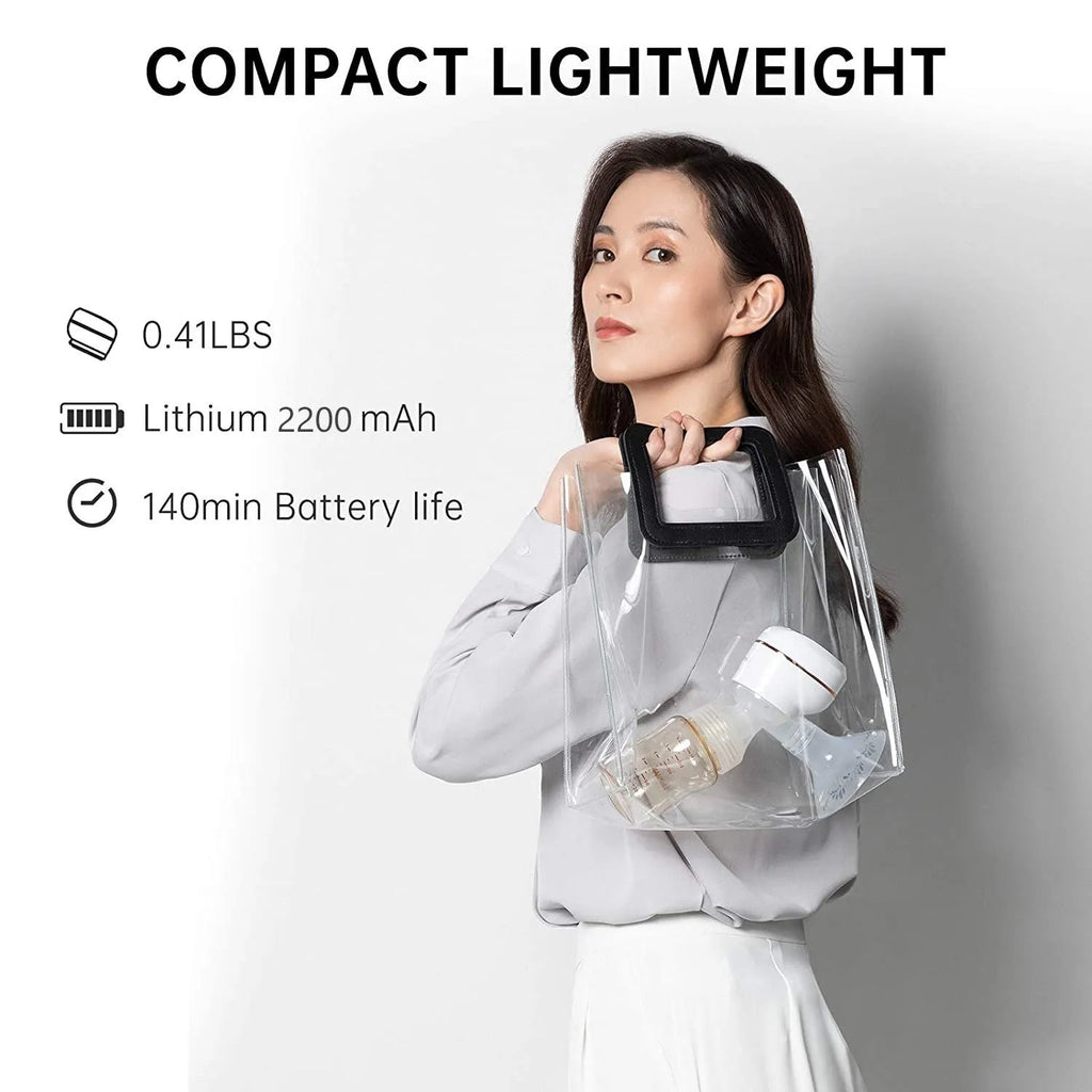 Electric breast pump automatic milking device 3W PP silicone ABS USB power portable 8x8x18.5cm
