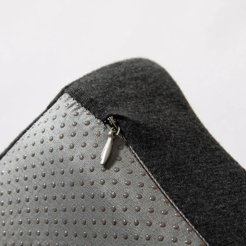 Memory foam office chair cushion showing 36x40x11cm dimensions with solid colour design