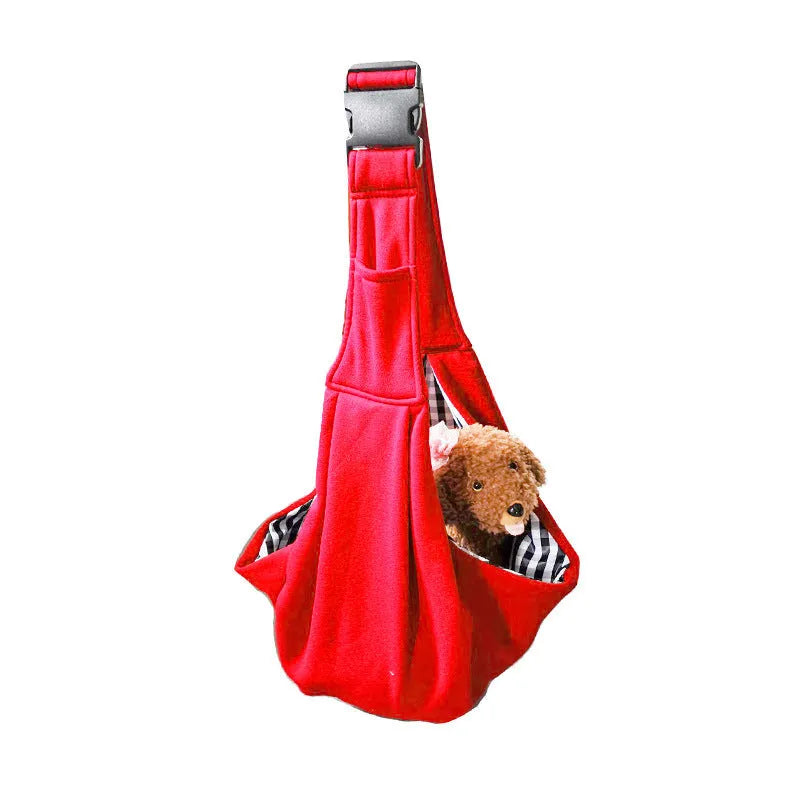 Soft adjustable shoulder strap dog carrier bag in multiple colour options for pets under 7.5kg