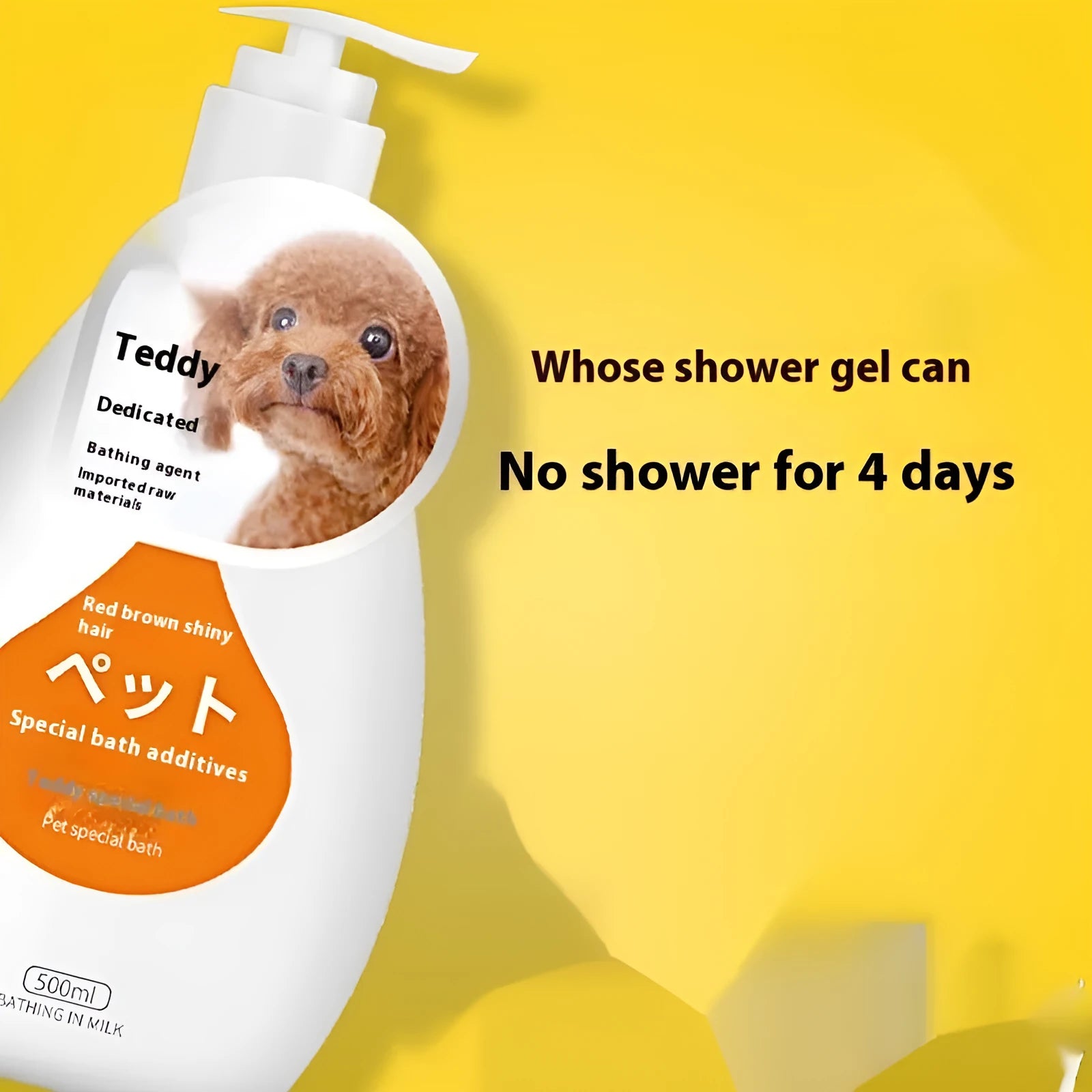 Gel pet shampoo bottle for dogs and cats 200-500ml deodorising bath