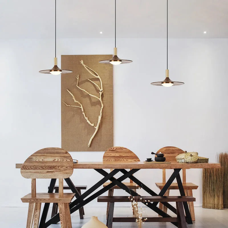 New Chinese style wooden fish line chandelier with all copper details push button switch 250MM or 300MM for bar dining room