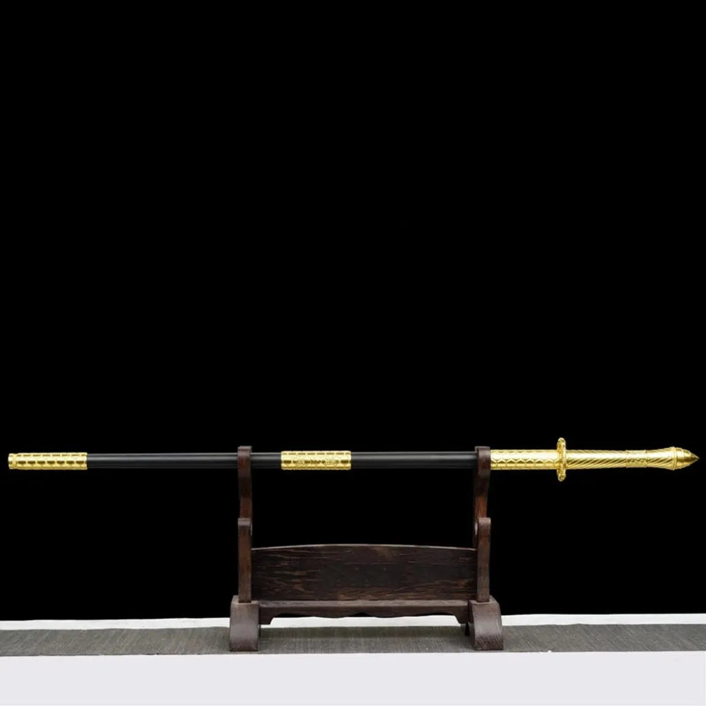 Ancient-style Han-Sword unsharpened manganese steel blade 95cm overall length with zinc alloy fittings