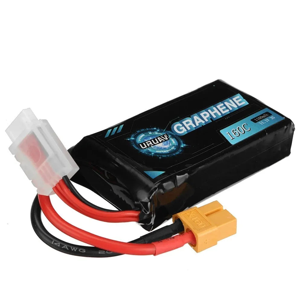 7.4V 1200mAh rectangular lithium battery for RC remote control model cars and ships