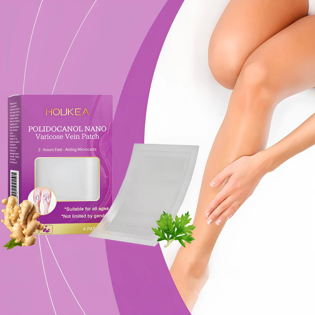 Pack of 4 micro needle patches with Moxa Leaf and Ginger Root active ingredients