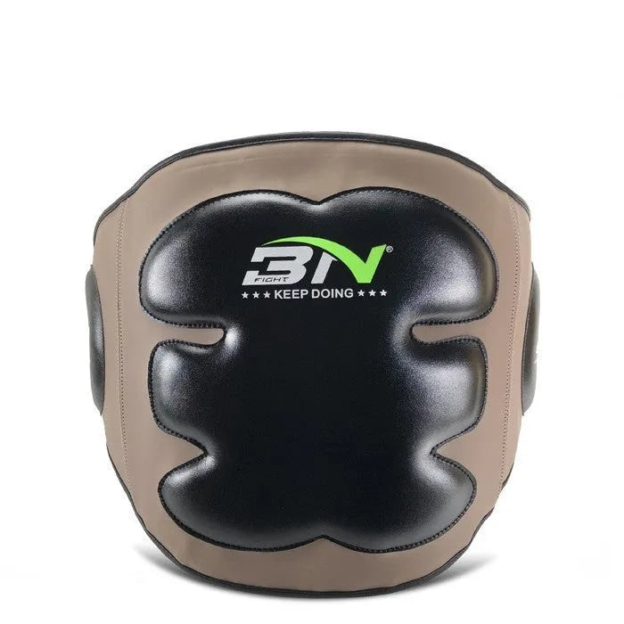 Sanda boxing chest protection target in dark grey or khaki colour for waist protection during martial arts training