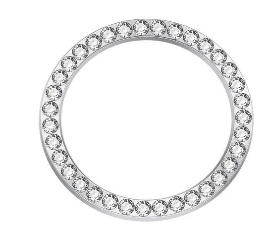 Car diamond-embedded one-click start decorative ring in AB diamond colour on ignition button