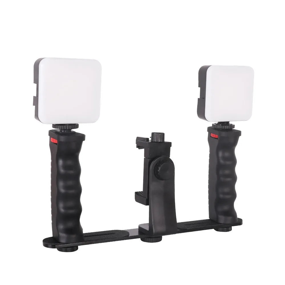 Handheld stabiliser revolving cloud platform bracket with mobile phone rabbit cage frame in ABS, 165g