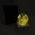 8cm preserved dandelion and sunflower specimen night light with USB cable