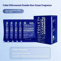 Toilet bubble descaling powder in blue ocean or pink floral fragrance, 240g bag or 5x40g box.