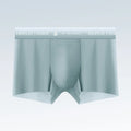 Ice silk men's thin breathable seamless boxers in dark gray