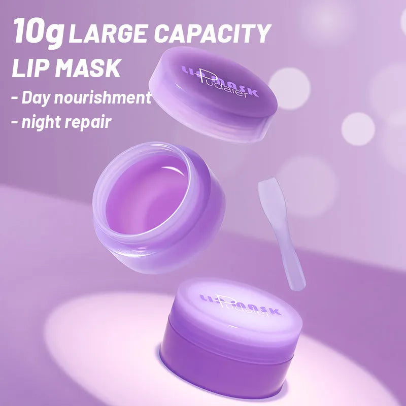10ml exfoliating lip mask and scraper set for moisturising and softening cutin