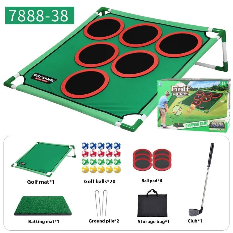 Children's Velcro golf suit toy set with plastic flannel target and frame, suitable for ages 3 and up