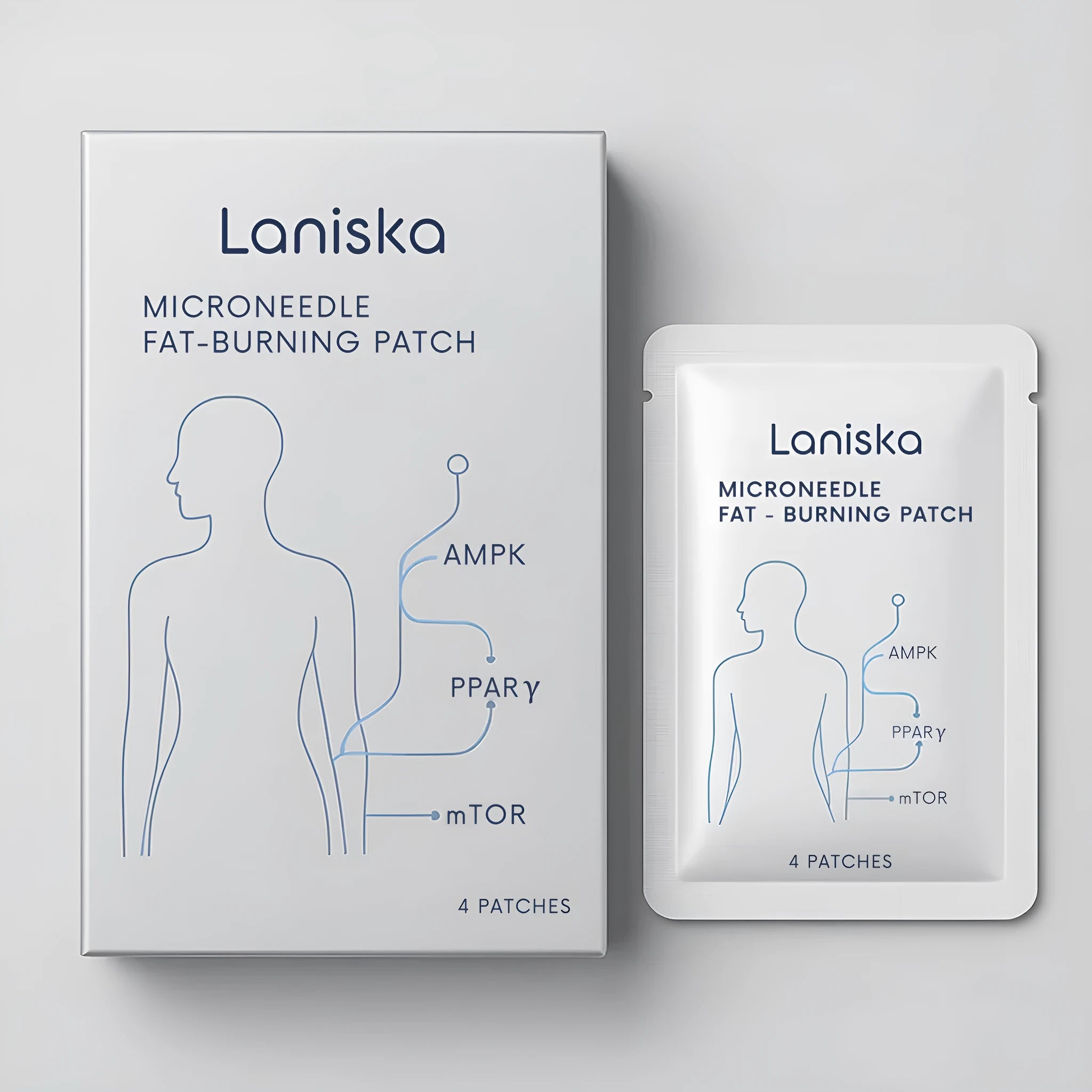 Micro needle grease burning patch pack of 4 with active ingredients folium artemisiae argyi ginger and tea tree oil