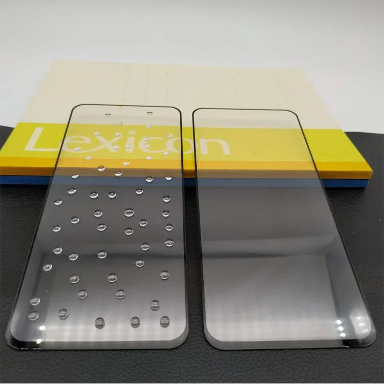 Black tempered glass screen protector with silkscreen edge for Realme8 and Realme8 Pro