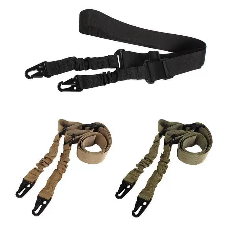 Placement rope crossbody nylon strap with harpoon line tension adjustment on black background