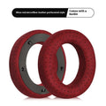 Genuine leather ear pad cover for Focal Clear Mg Pro headphones in black with single buckle design