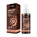 60ml sun protection tanning essence cream in white tube measuring 30x30x125mm
