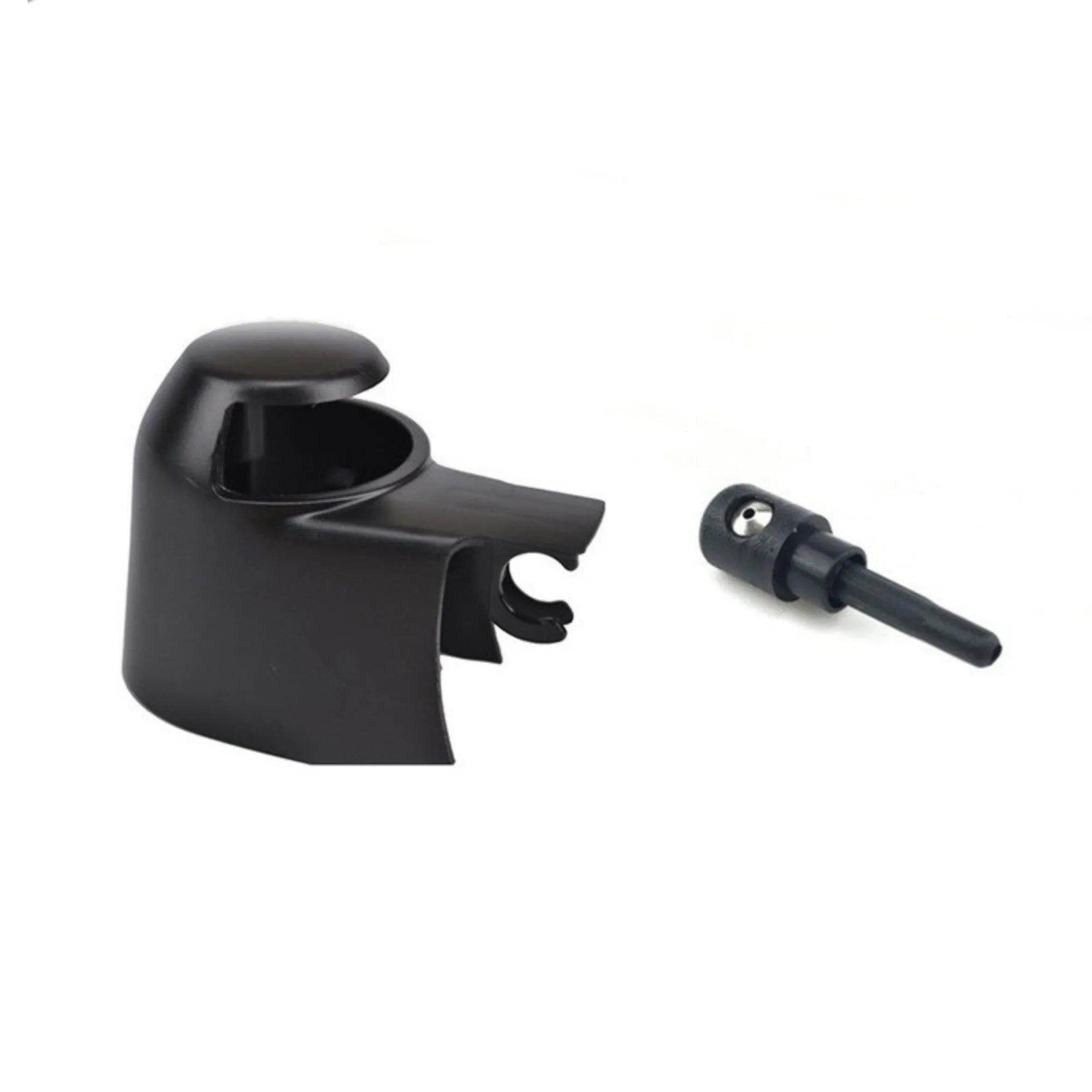 Black plastic rear wiper cover nozzle set for Volkswagen Tiguan and Golf models