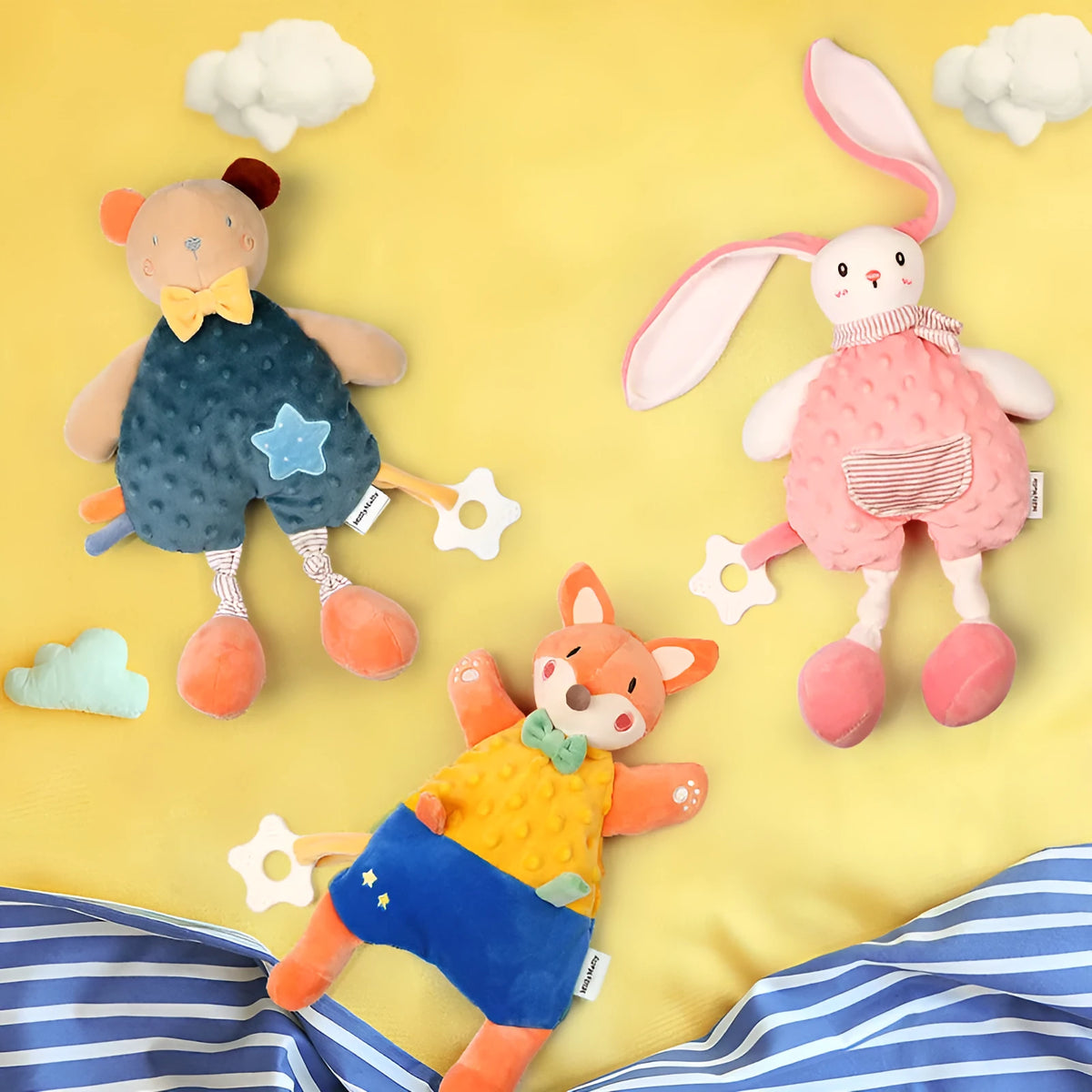30cm baby soothing towel doll sleeping pillow for infants 0-3 years in six character styles