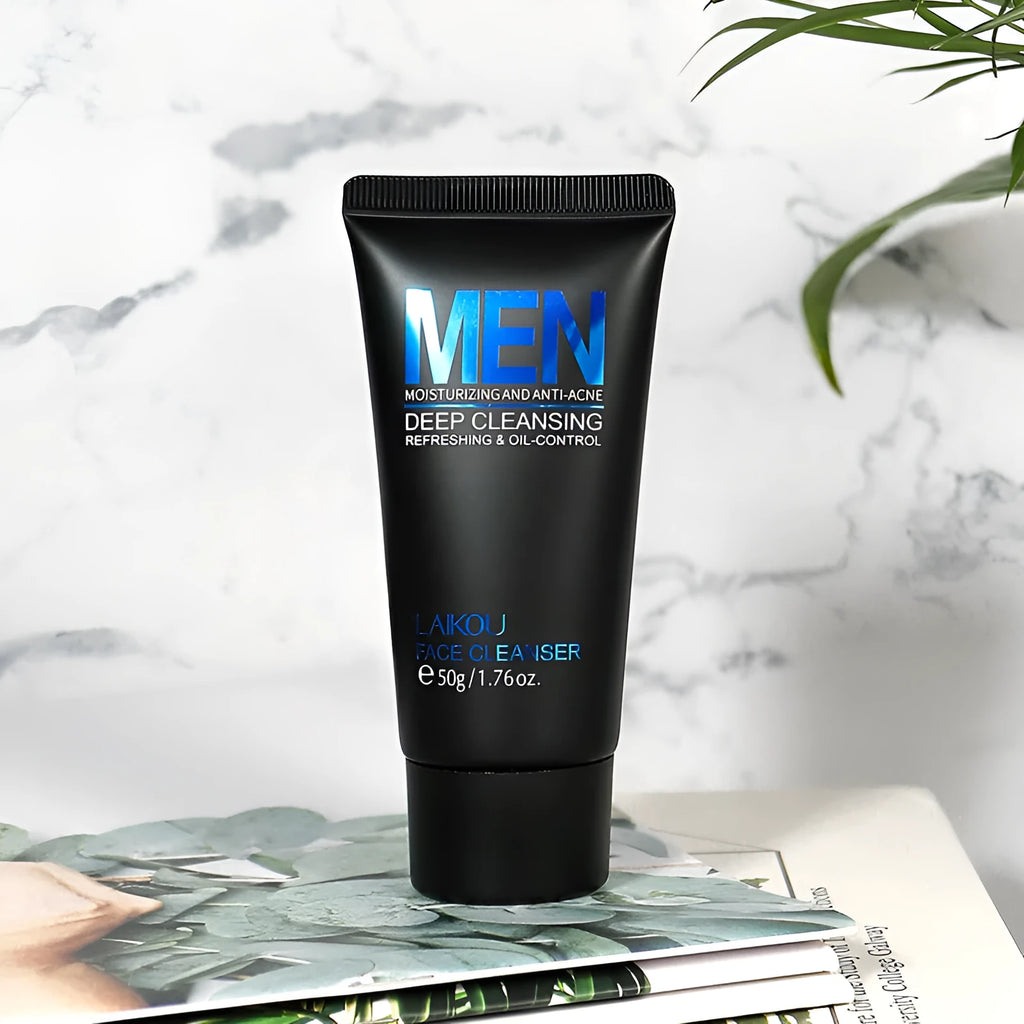 Skincare Facial Cleansing Men's Scrub Cleanser 50g foaming face wash tube