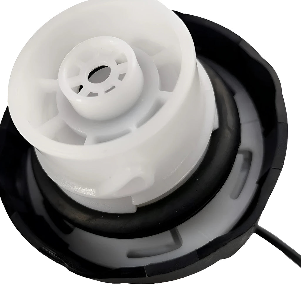 Black ABS fuel tank cap for Dodge Jeep JK, 7.5 by 7 by 7 centimetres, replacement part