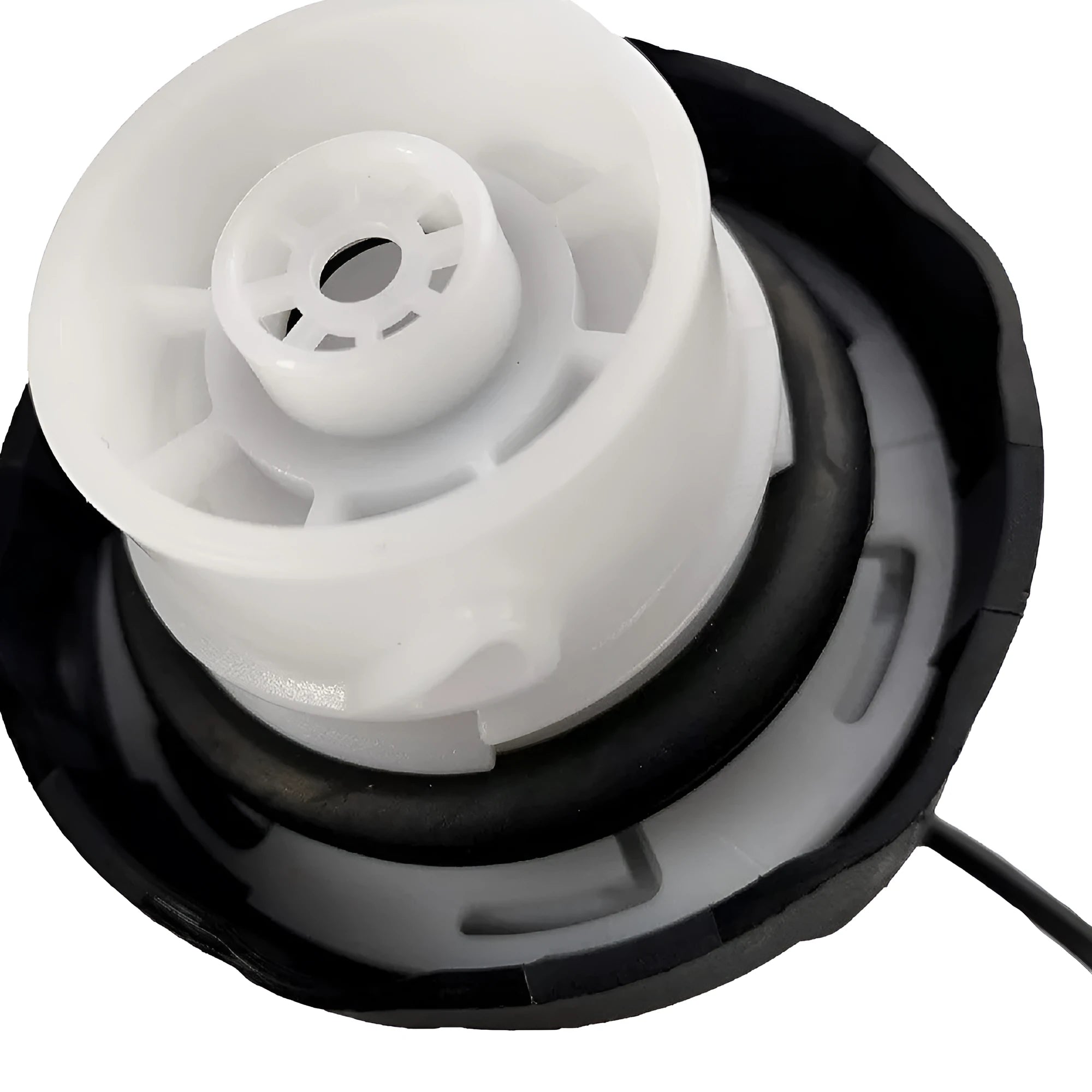 Black ABS fuel tank cap for Dodge Jeep JK, 7.5 by 7 by 7 centimetres, replacement part