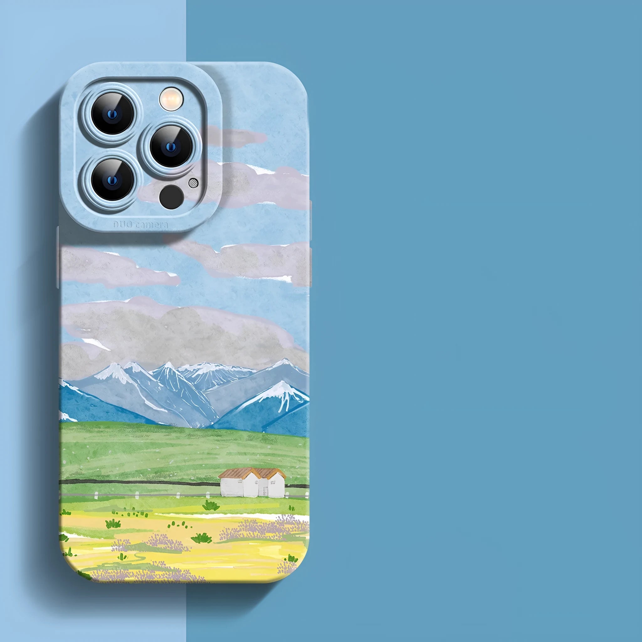 Creative silicone all-inclusive anti-drop phone case for iPhone in liquid silicone with anti-fingerprint coating