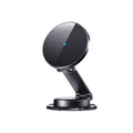 Black wireless charging car phone mount with zinc alloy construction for 4.7-7.0 inch smartphones