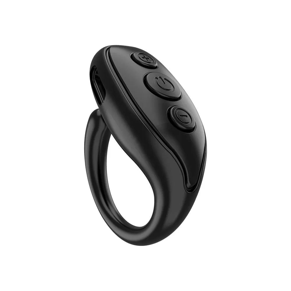 Mobile phone Bluetooth remote control in black, white, and pink with 50mAh battery and V5.3 chip