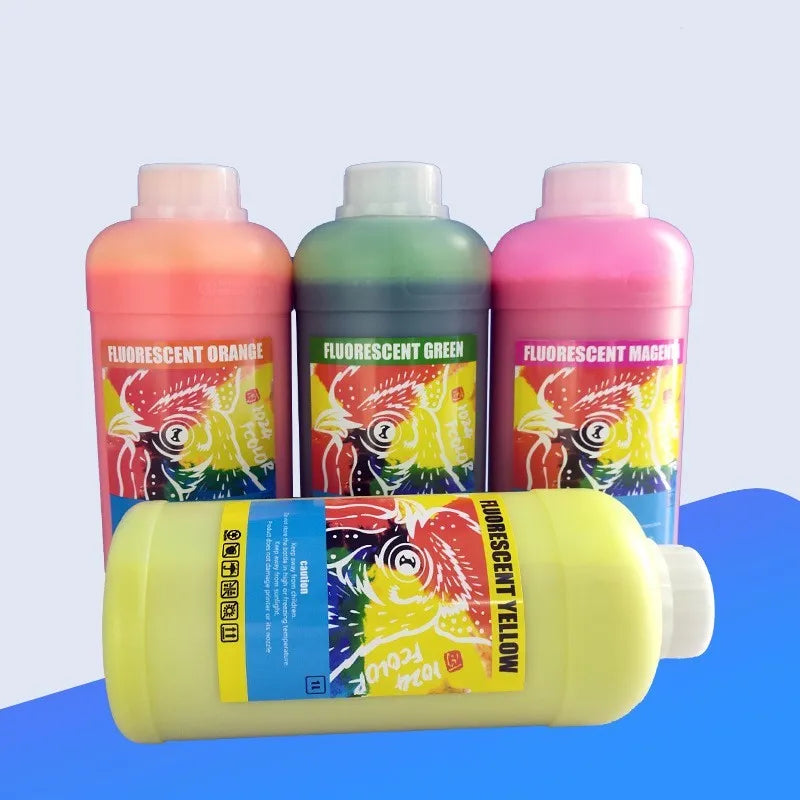 Fluorescent pigment ink cartridge for PET film sublimation in 500ml or 1000ml sizes
