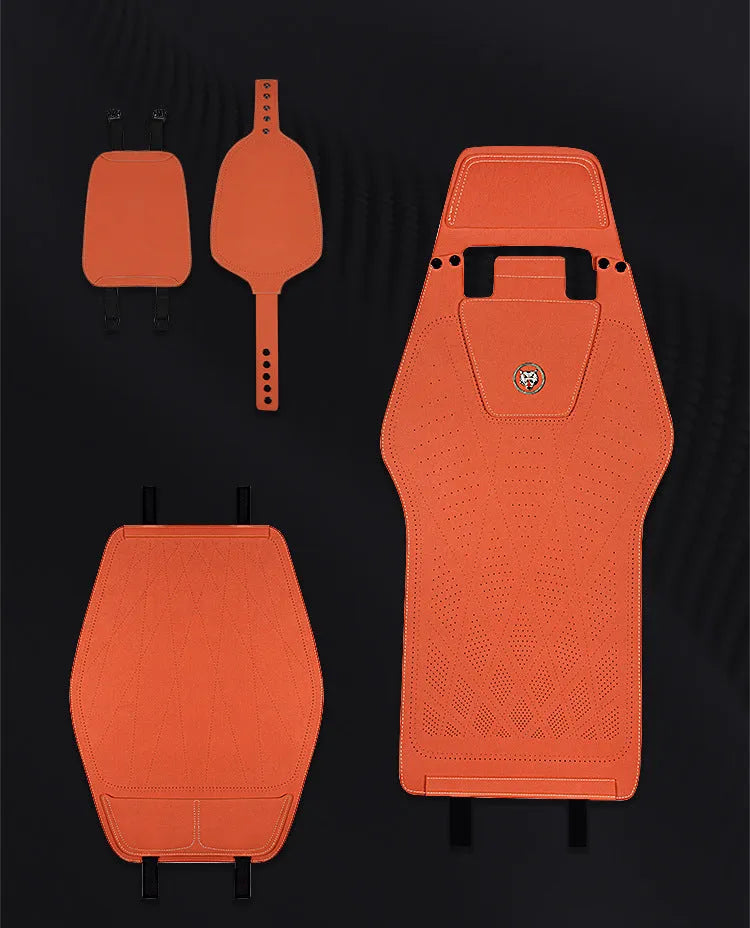 Ultra thin tailored leather car seat cover with gradient hole design in multiple colour options