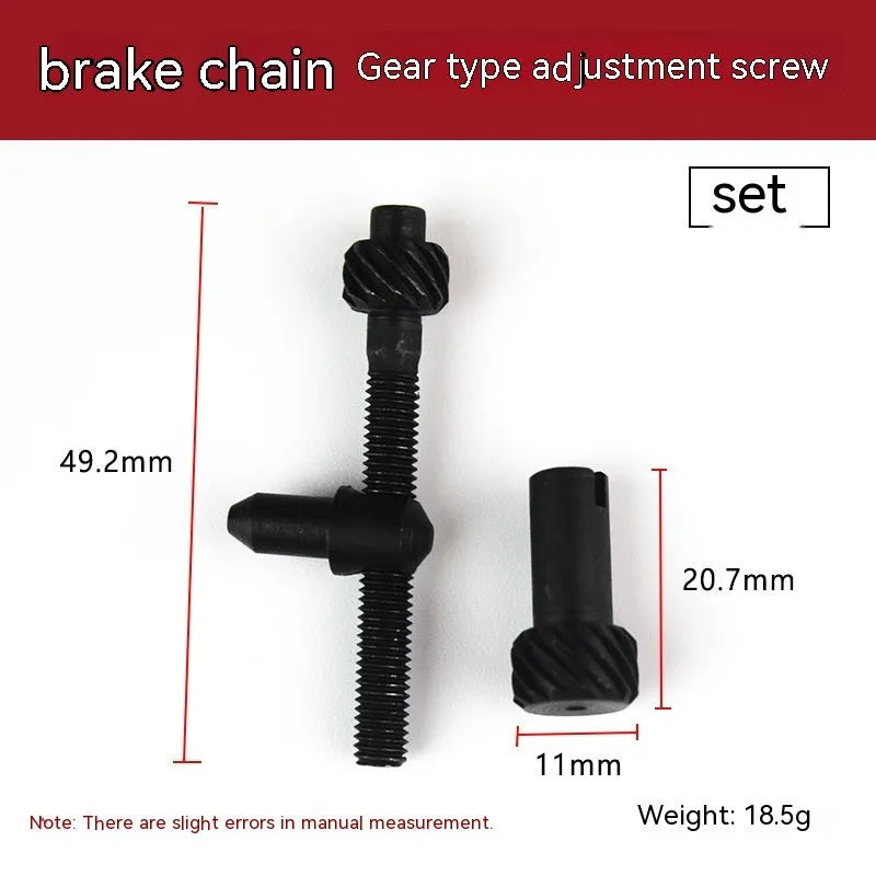 Spool of nylon thread wire for chainsaw chain tensioner adjustment, labelled with wire diameter size.