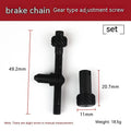 Spool of nylon thread wire for chainsaw chain tensioner adjustment, labelled with wire diameter size.