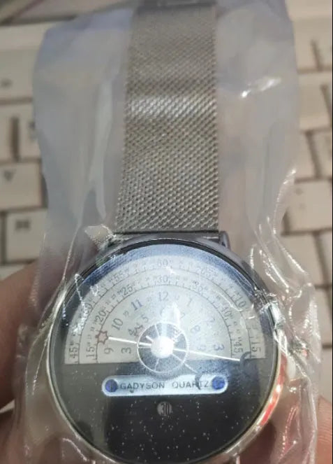M-1288 men's sports watch with 40mm round dial, alloy case, and stainless steel or leather strap options