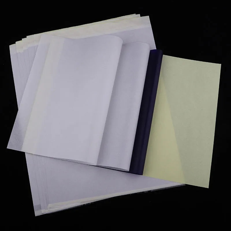 A4 tattoo transfer paper sheets and transfer paste gel pot for stencil creation