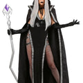 Sleeping Spell women's role-playing costume set with spandex gloves, cloak, and skirt in three sizes