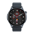 Btalk 3 Pro smart watch in blue on a wrist, showing its AMOLED display and health tracking features.