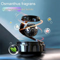 Car aromatherapy solar decoration perfume unit with four fragrance options