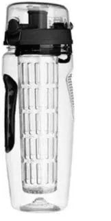 32oz Tritan fruit infuser water bottle with separate fruit cup and leakproof sport design