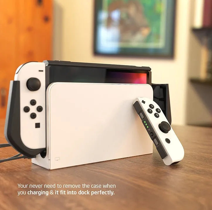 TPU protective cover for Nintendo Switch OLED 2021 console in various colours.