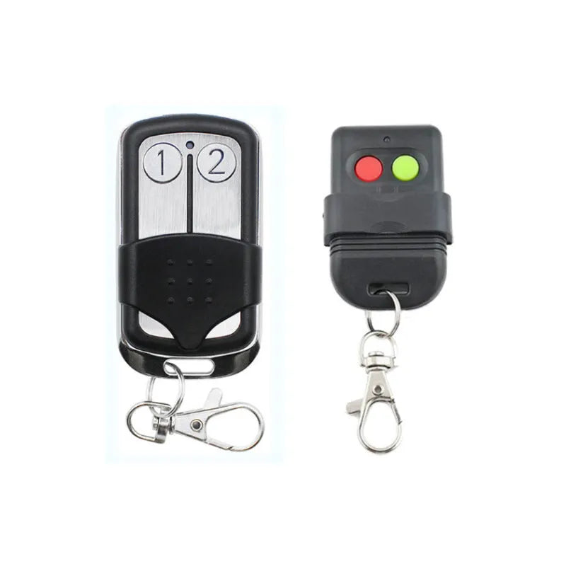 Two-key black plastic dial remote control handle for 330MHz 433MHz gate systems
