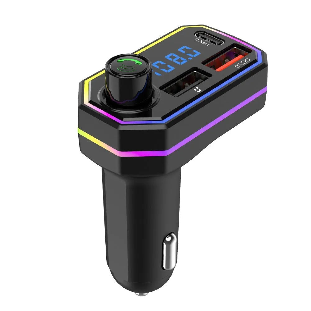 Vehicular Bluetooth MP3 player in P6 bare metal finish with 1.1-inch ABS body
