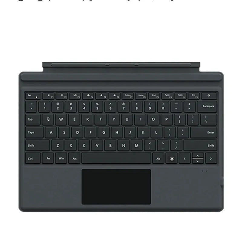 Black acrylic wireless Bluetooth keyboard for Microsoft Surface Pro 3-7 and Go2 models