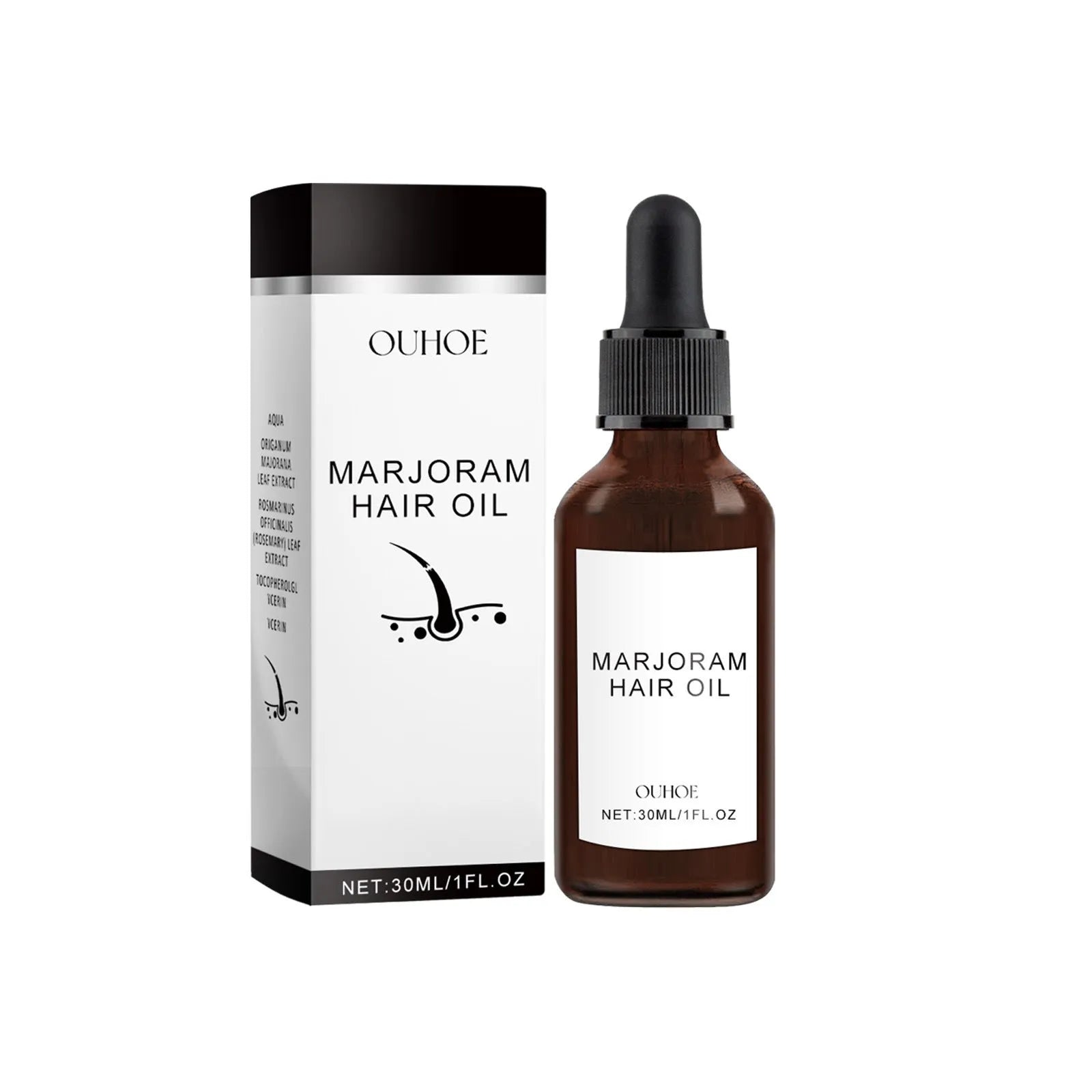 30ml Marjoran marjoram hair oil bottle for dry hair repair