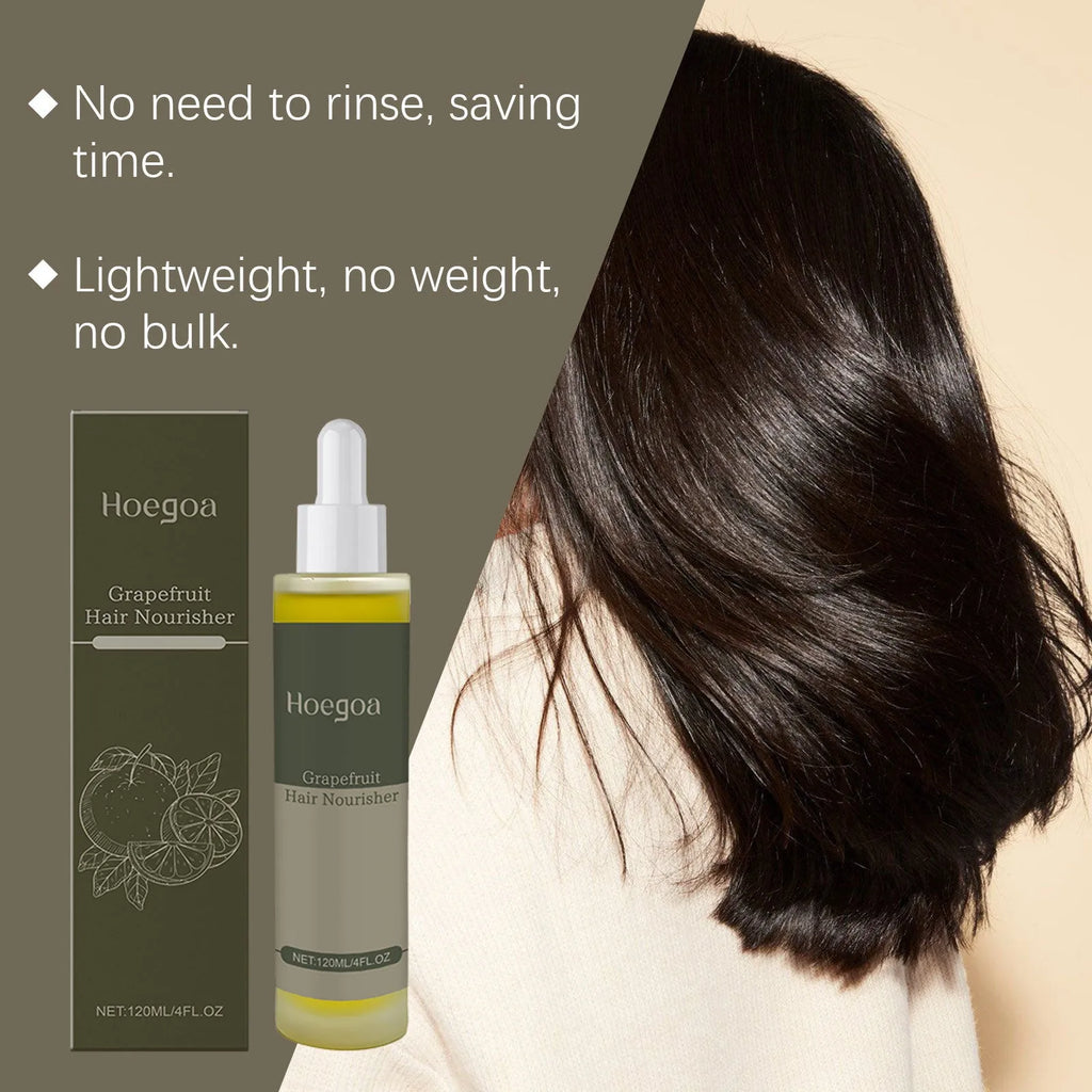 120ml bottle of Grapefruit Hair Conditioner with ginger, grapefruit, and rosemary oils.