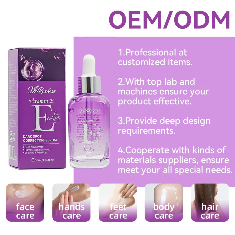 DR.ROSEVA Collagen Repair Facial Dark Spot Serum 50ml bottle with retinol and organic formula