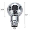 Silver ABS plastic handheld shower head for gentle pet bathing