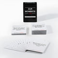 Our Time Lovers Edition black communication cards for couples emotional exchange